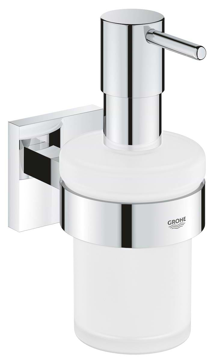 Дозатор для мила Grohe QuickFix Start Cube з тримачем, хром (41098000)